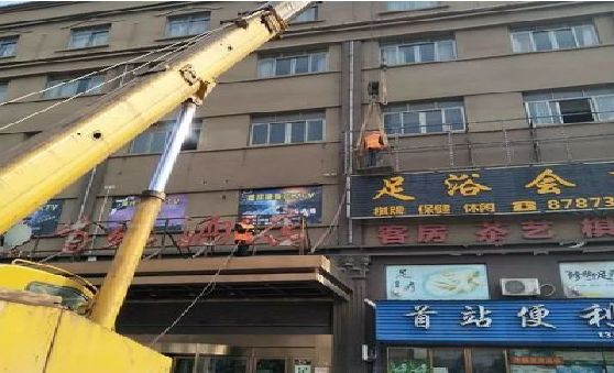 荆门安装较高的门店招牌有什么好的方法？